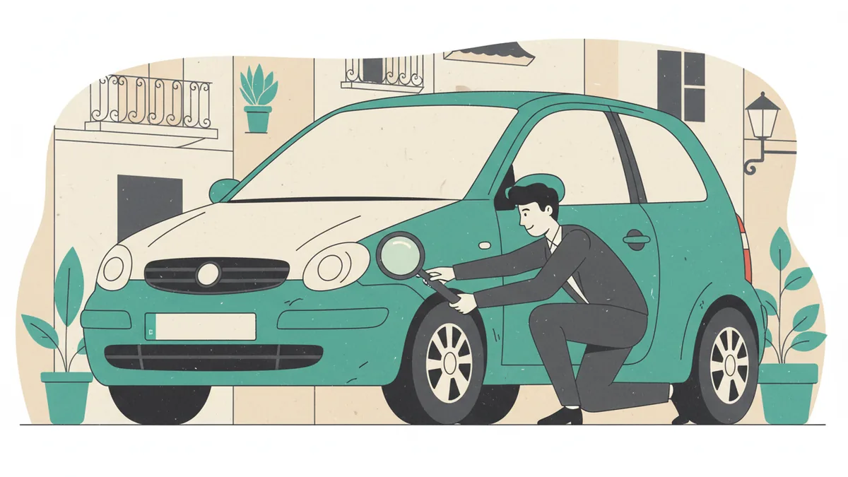 Inspección de defectos ocultos en un coche de segunda mano